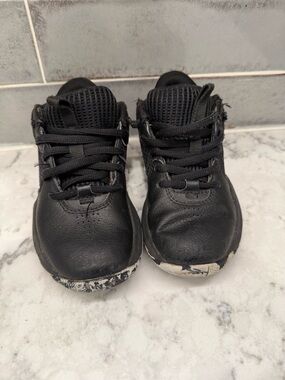 Under Armour Kids Black Sneakers with White Accent Soles